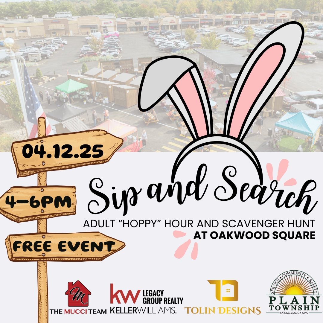 Sip and Search Adult \u201cHoppy\u201d Hour and Scavenger Hunt at Oakwood Square 