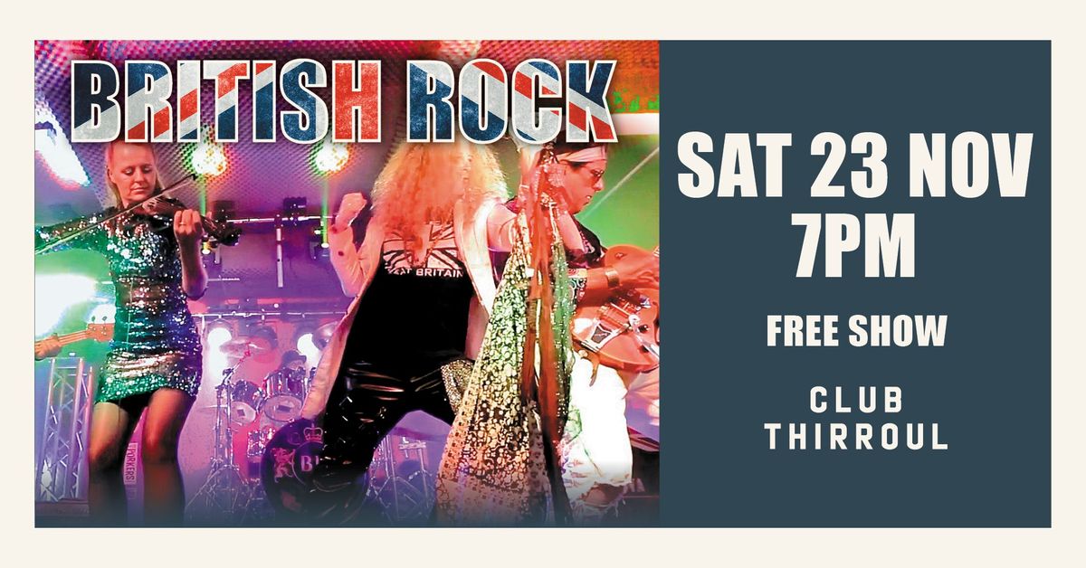 British Rock at Club Thirroul | Free Show | General Admission