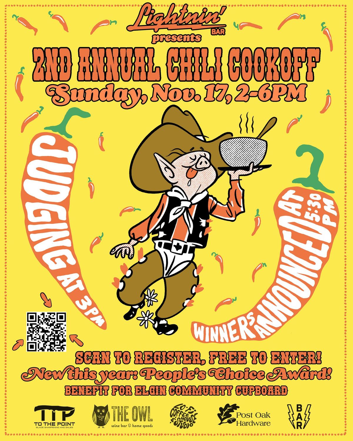 2nd Annual Chili Cookoff at Lightnin' Bar