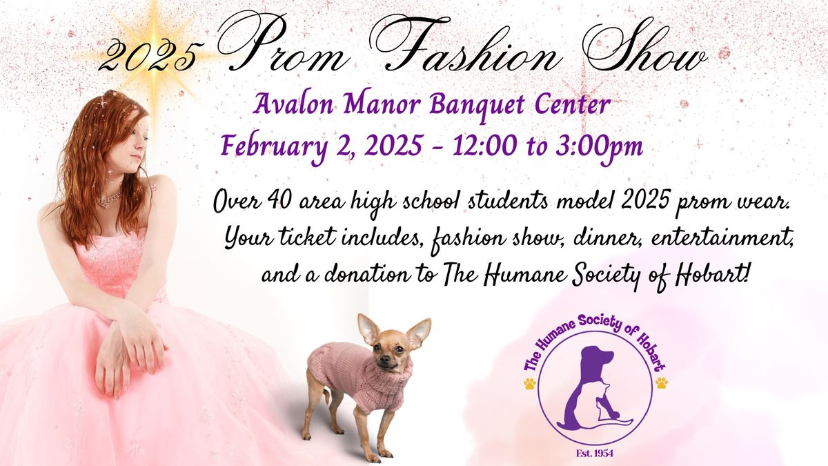 Prom Fashion Show for The Humane Society of Hobart