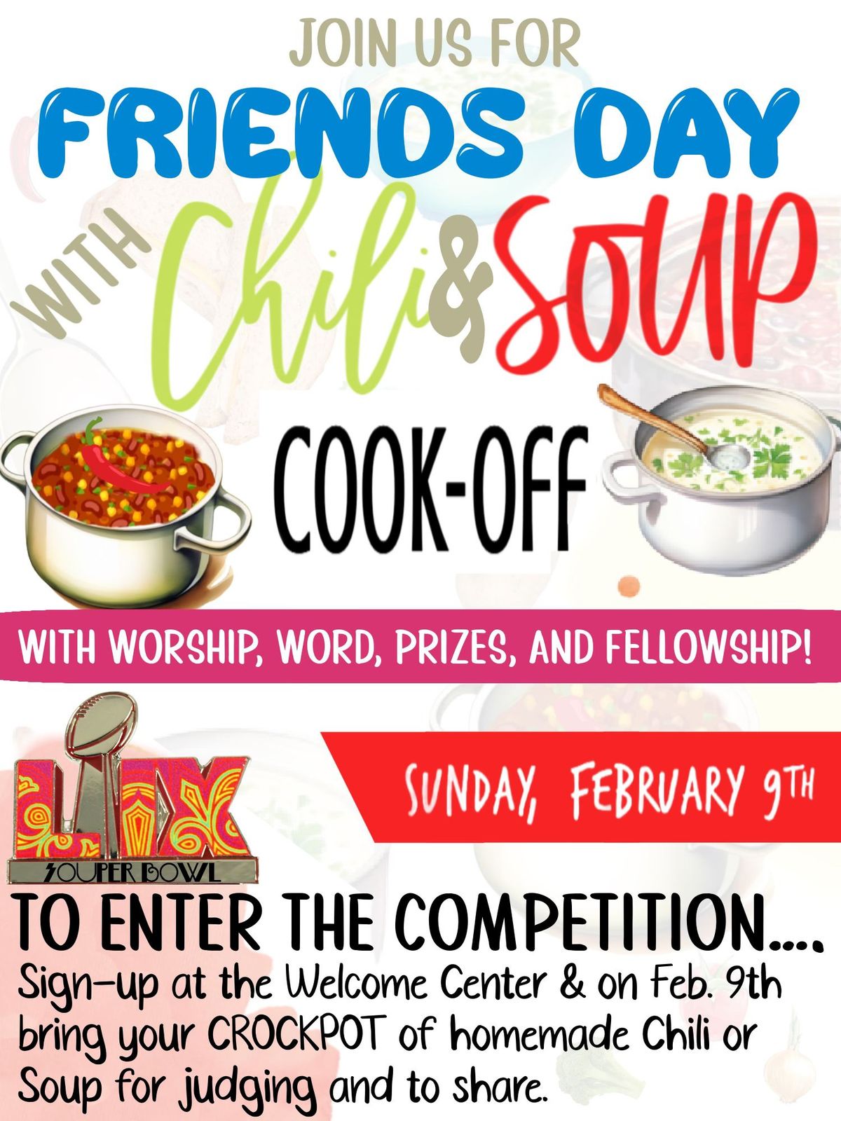 7th Annual CHILI\/SOUP Cook-Off