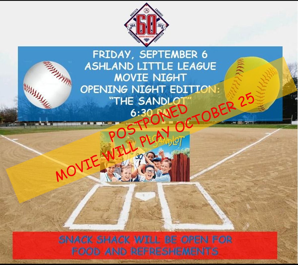 Closing Night: Movie Night Sandlot 