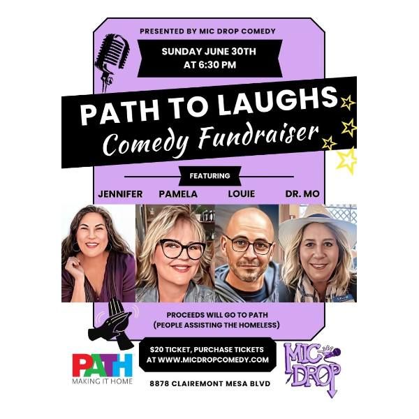 PATH to LAUGHS Comedy Show Fundraiser!  \ud83c\udf89\ud83c\udfad\ud83c\udfe0
