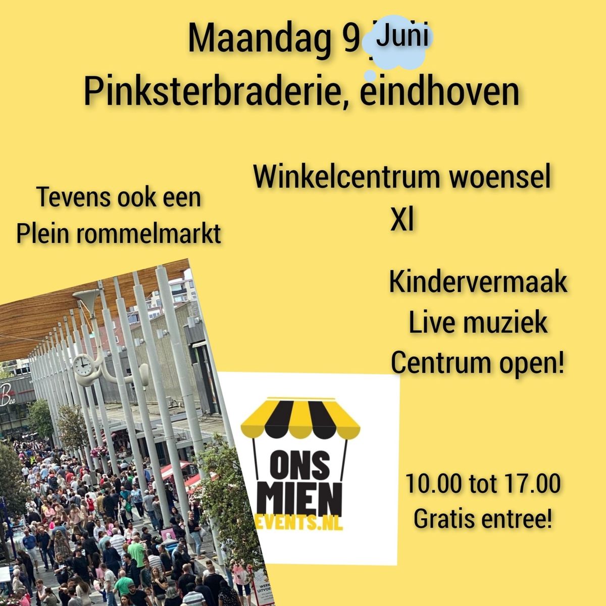 pinkster braderie eindhoven winkelcentrum woensel