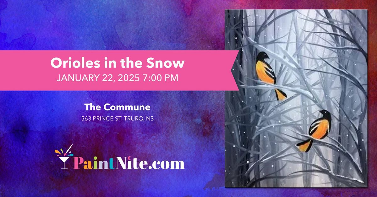 Paint Nite | Orioles in the Snow