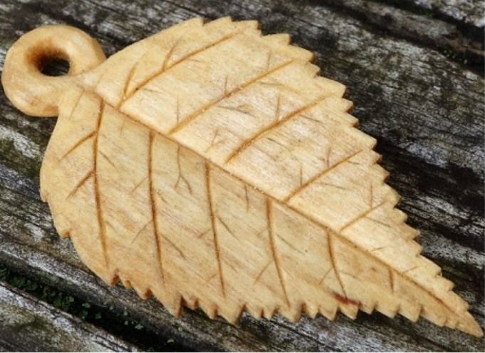 Birch Leaf Pendant Carving