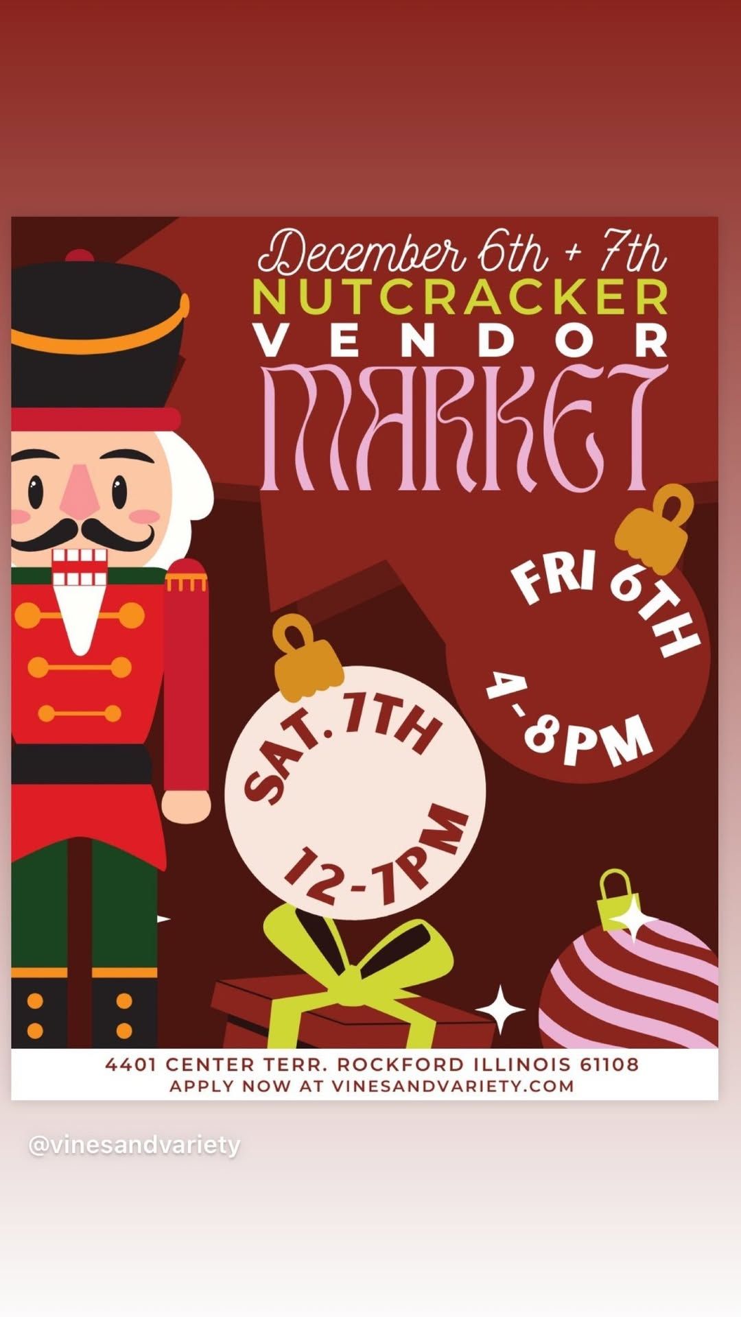 NUTCRACKER VENDOR MARKET