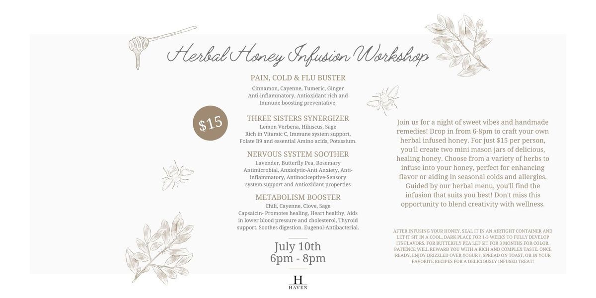 Herbal Honey Infusion Workshop