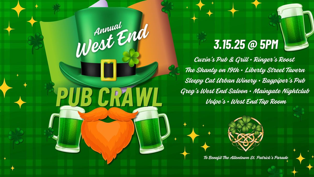 The Annual Parade West End Pub Crawl!