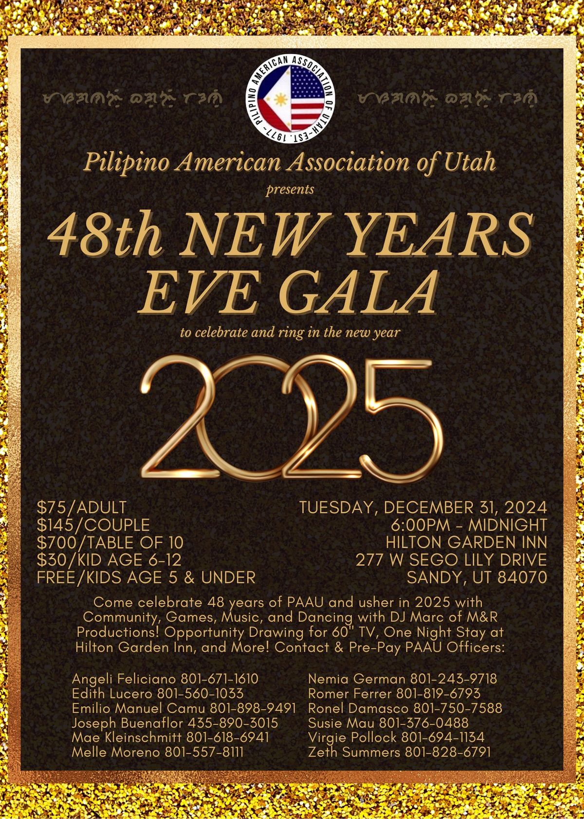 PAAU 48th New Years Eve Ball