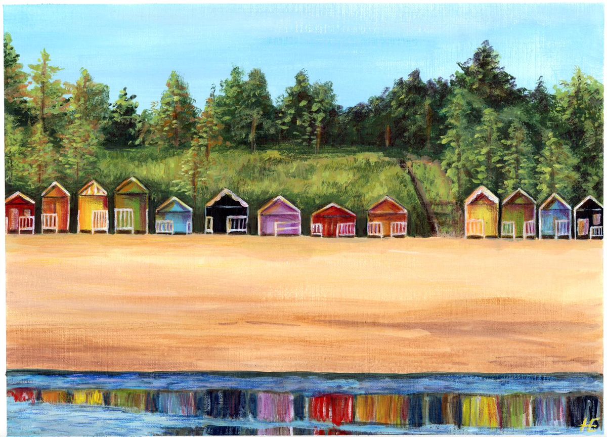 Evening Acrylic Painting workshop - Wells Beach Huts