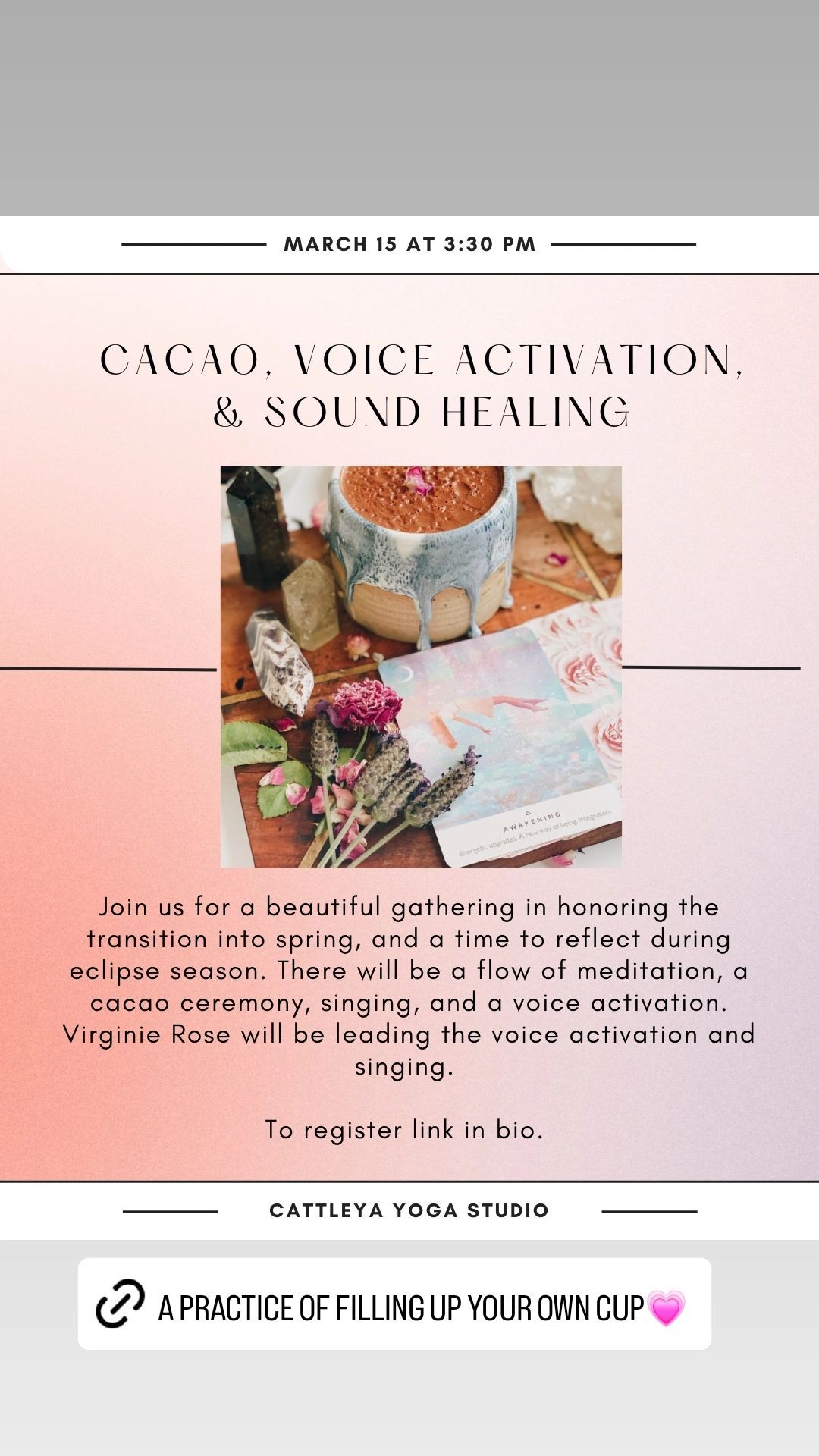 Cacao, Voice Activation, & Sound Healing\u2615\ufe0f\u2728\ufe0f\ud83d\udc99\ud83d\udc96