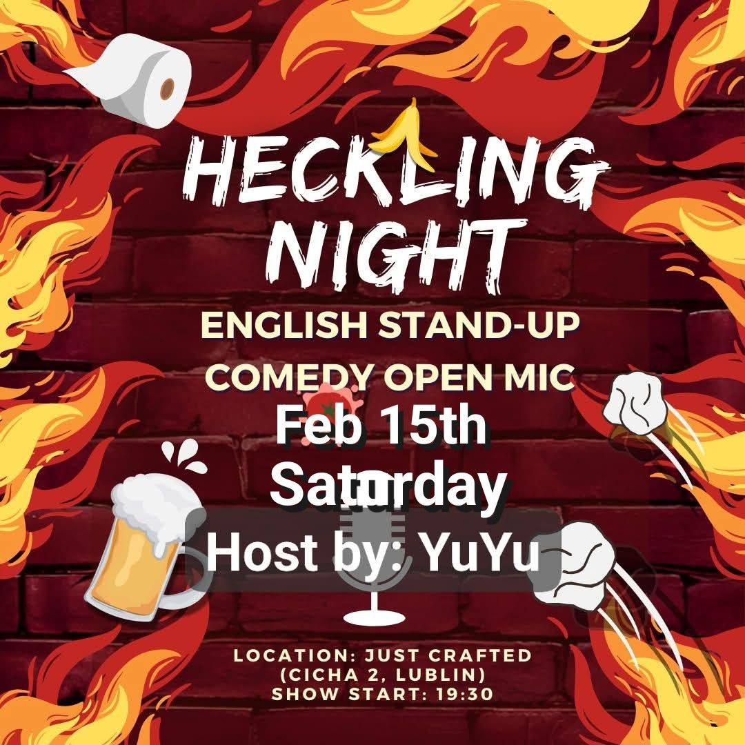 ? Valentine's Heckling! English standup comedy! (open mic?\ufe0f) ?