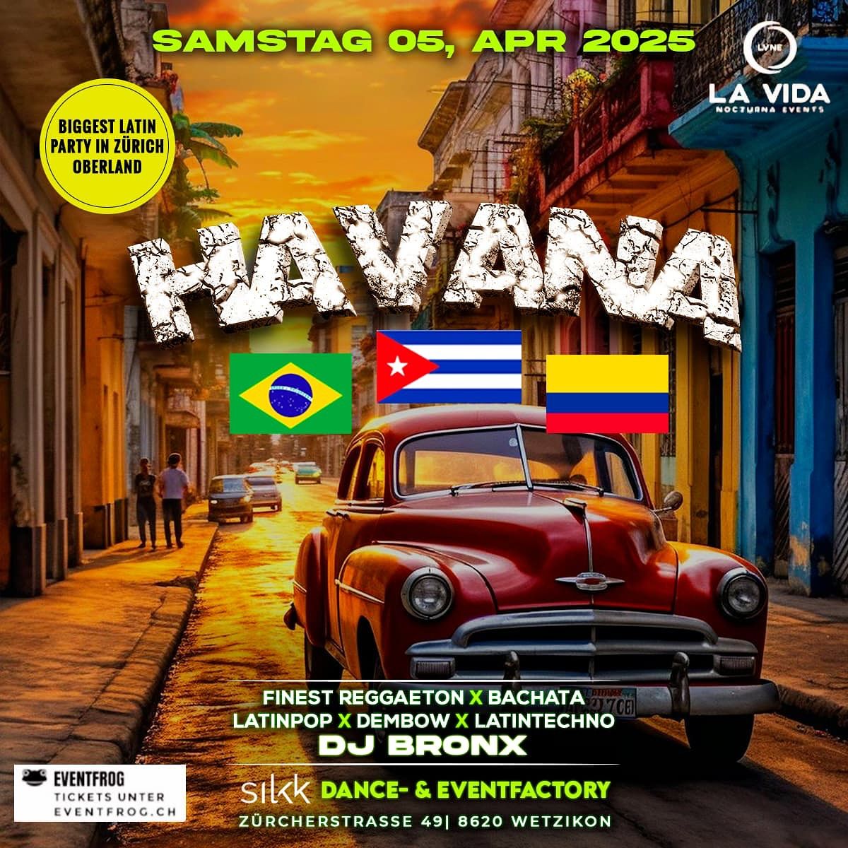 Havana - Einzige Latin-Party im Z\u00fcrcher Oberland!