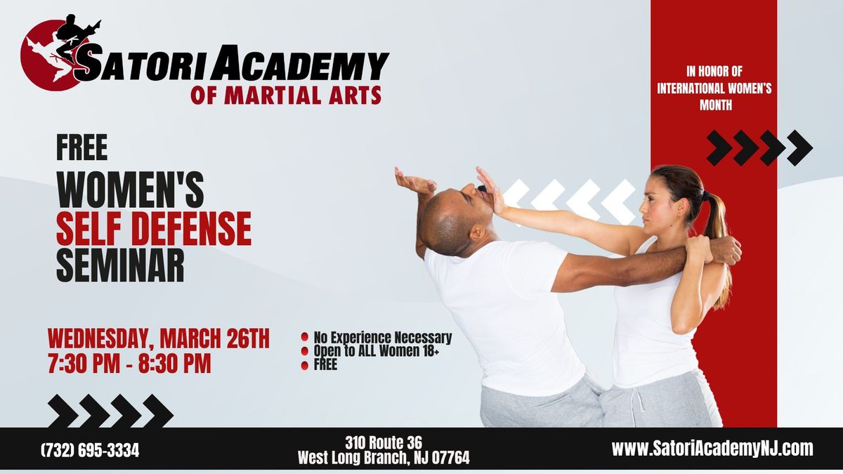 FREE Women's Self-Defense Seminar w\/ Satori Academy of Martial Arts