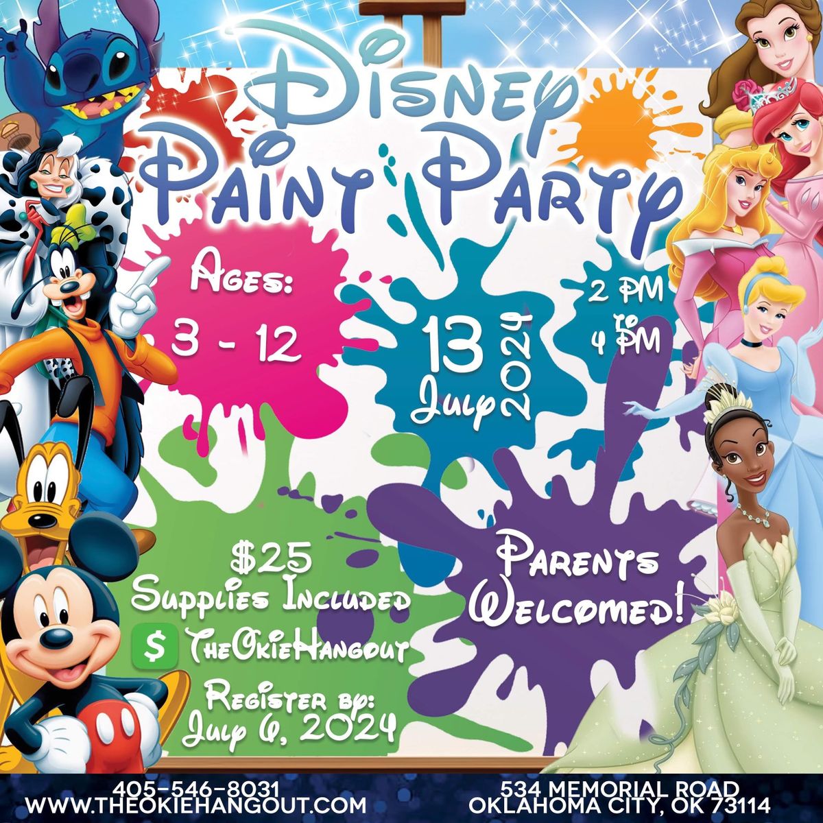 Disney Paint Party \ud83c\udfa8