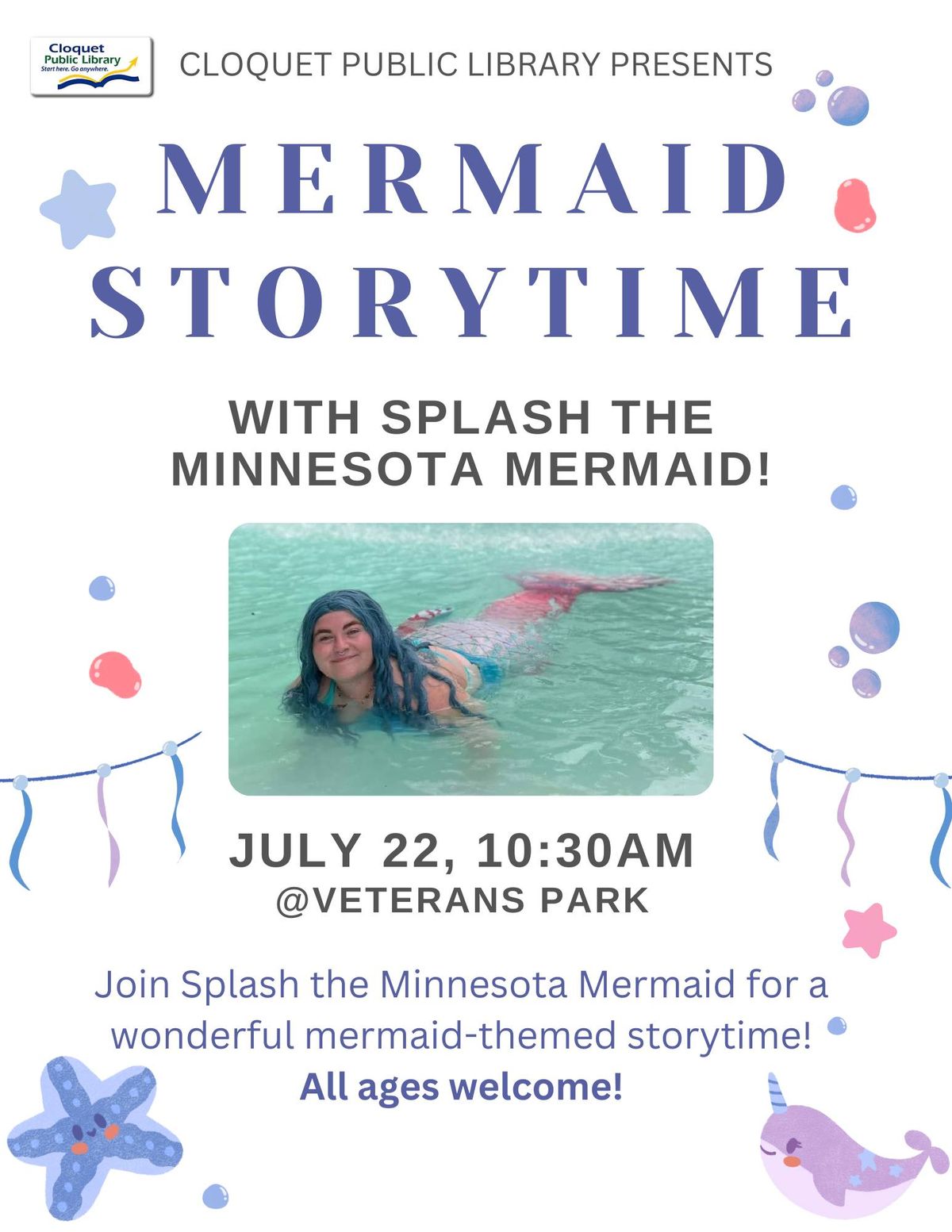 Mermaid Storytime @ Veterans Park