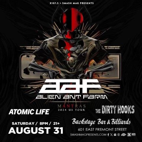 Alien Ant Farm @ Backstage Bar and Billiards w\/ The Dirty Hooks & Atomic Life