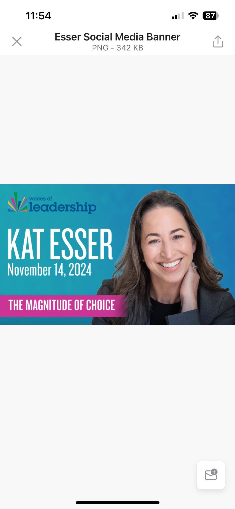 Voices of Leadership: The Magnitude of Choice with Kat Esser