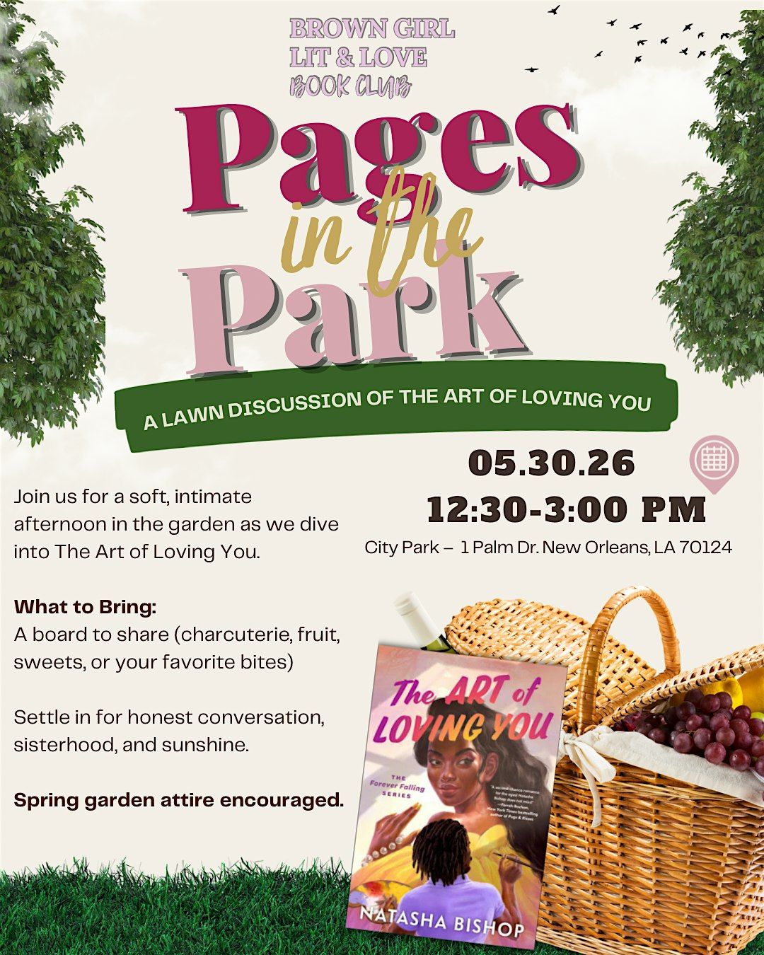 Pages in the Park: A Soft Life Picnic + Book Club Experience