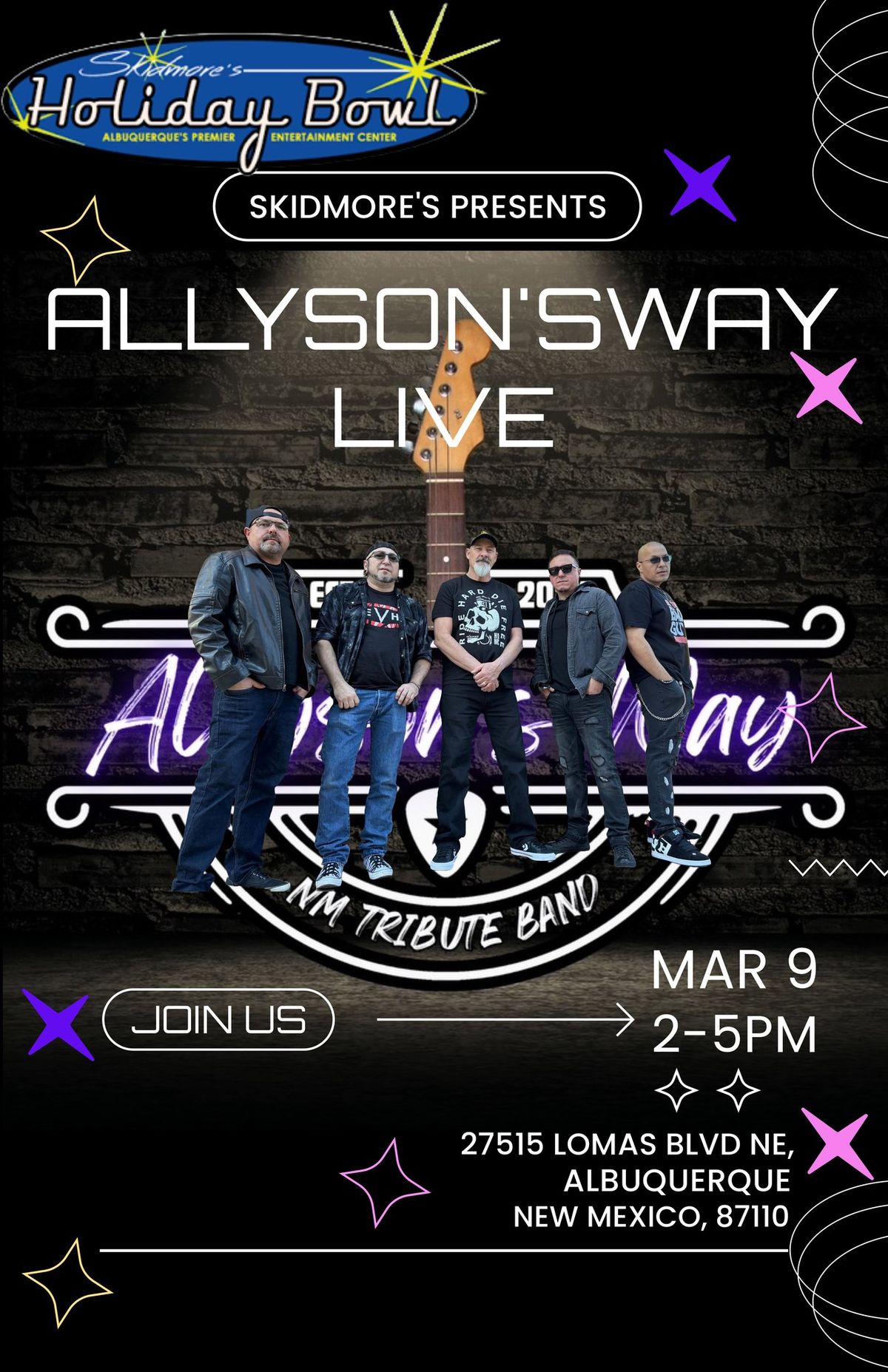 Skidmore\u2019s Presents Allyson\u2019s Way Live