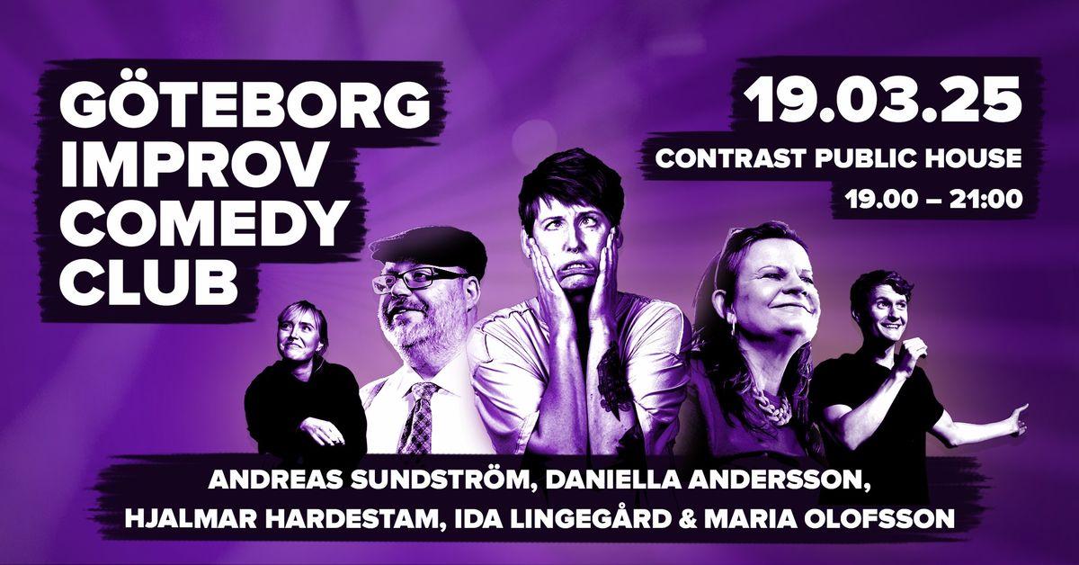 G\u00f6teborg Improv Comedy Club @ Contrast Public House 19.03.25