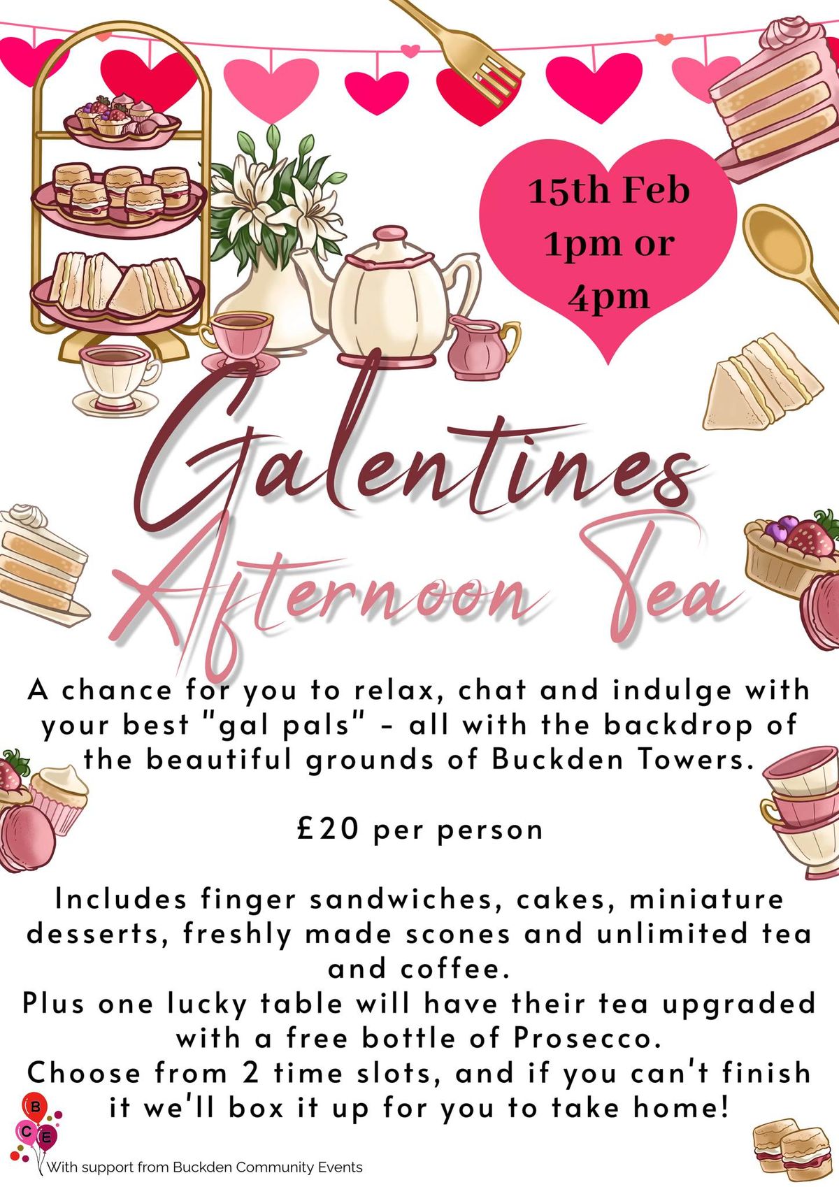 Galentines Afternoon Tea