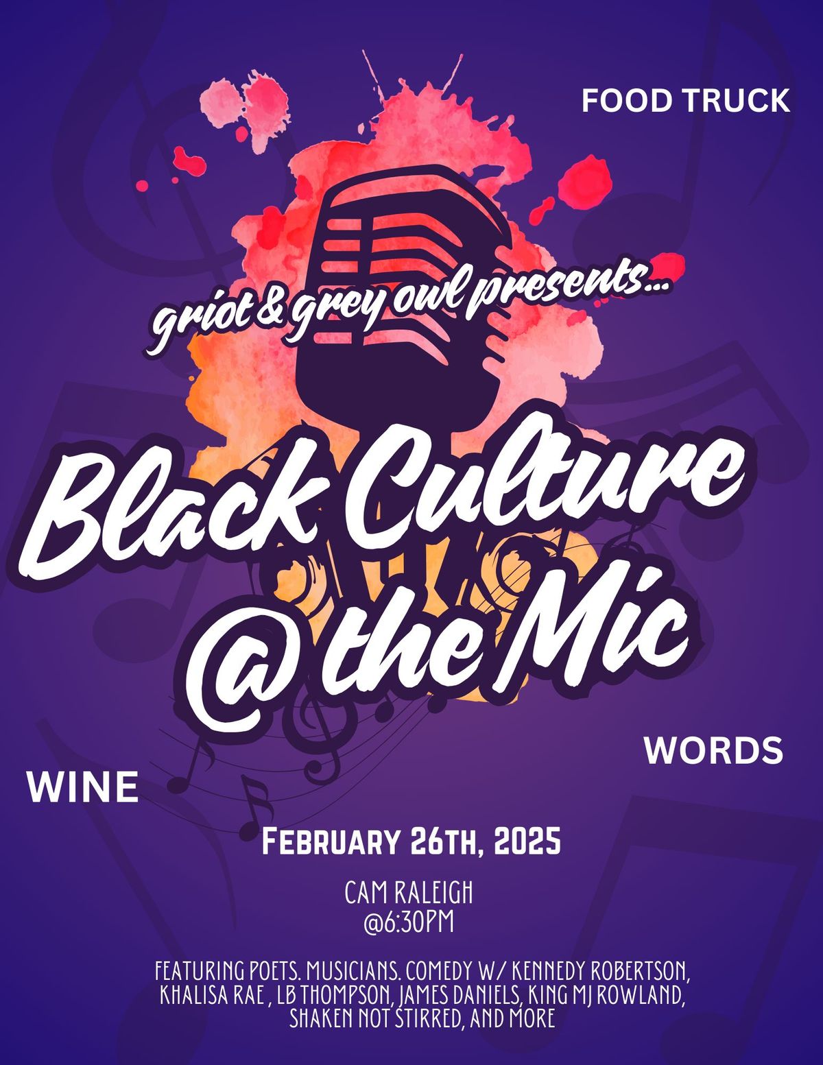 Black Culture at the Mic: Artist Showcase