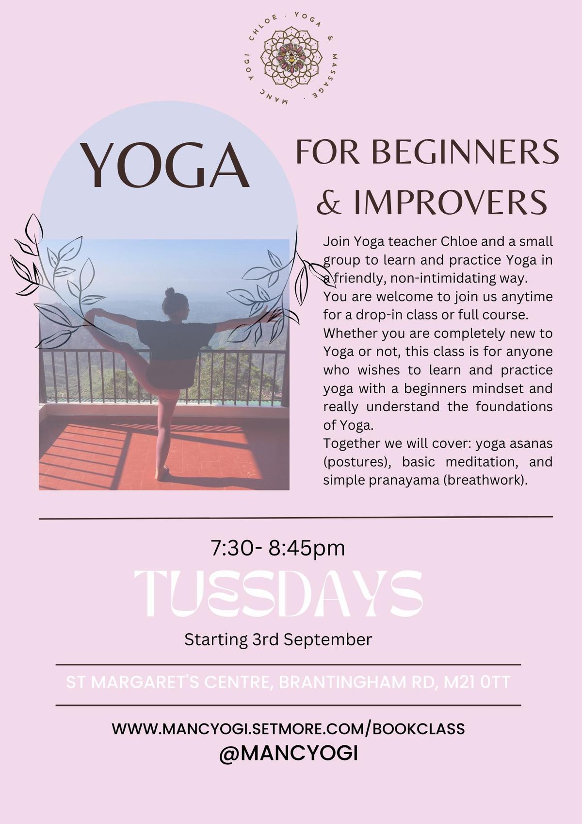 Beginners & Improvers Yoga at St Margaret's Centre (Chorlton\/ Whalley Range)