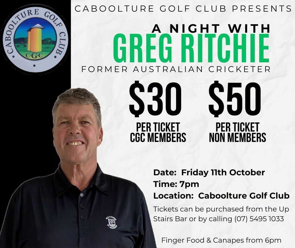 A Night With Greg Ritchie