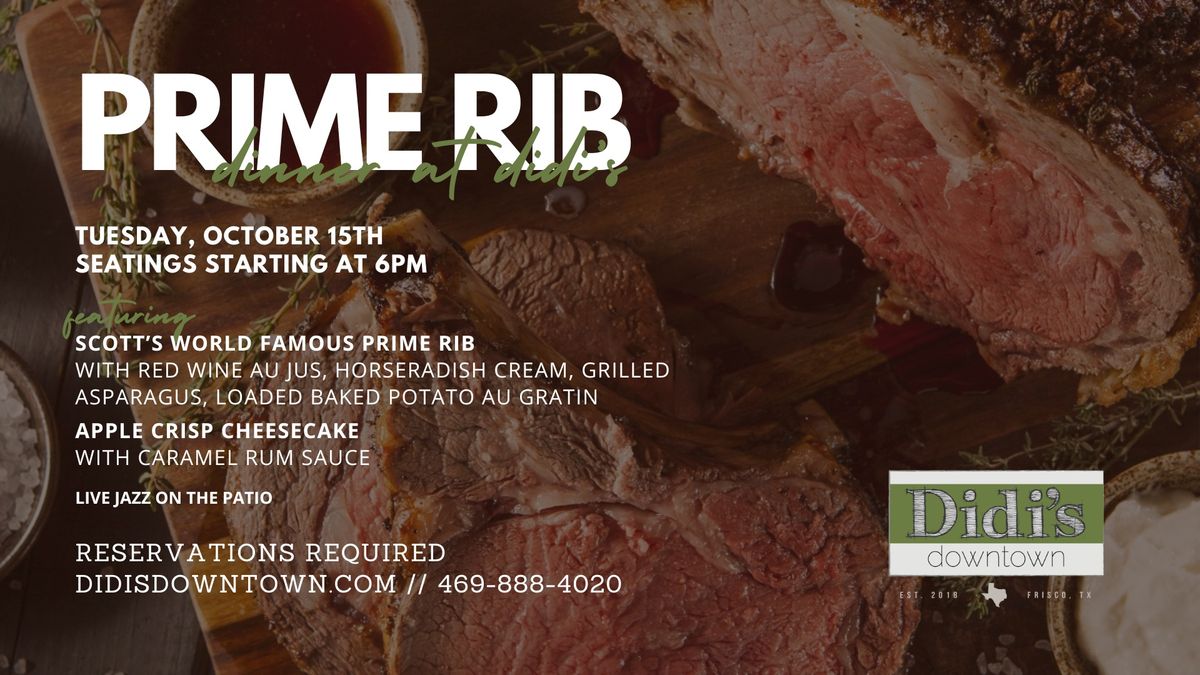 Prime Rib Dinner