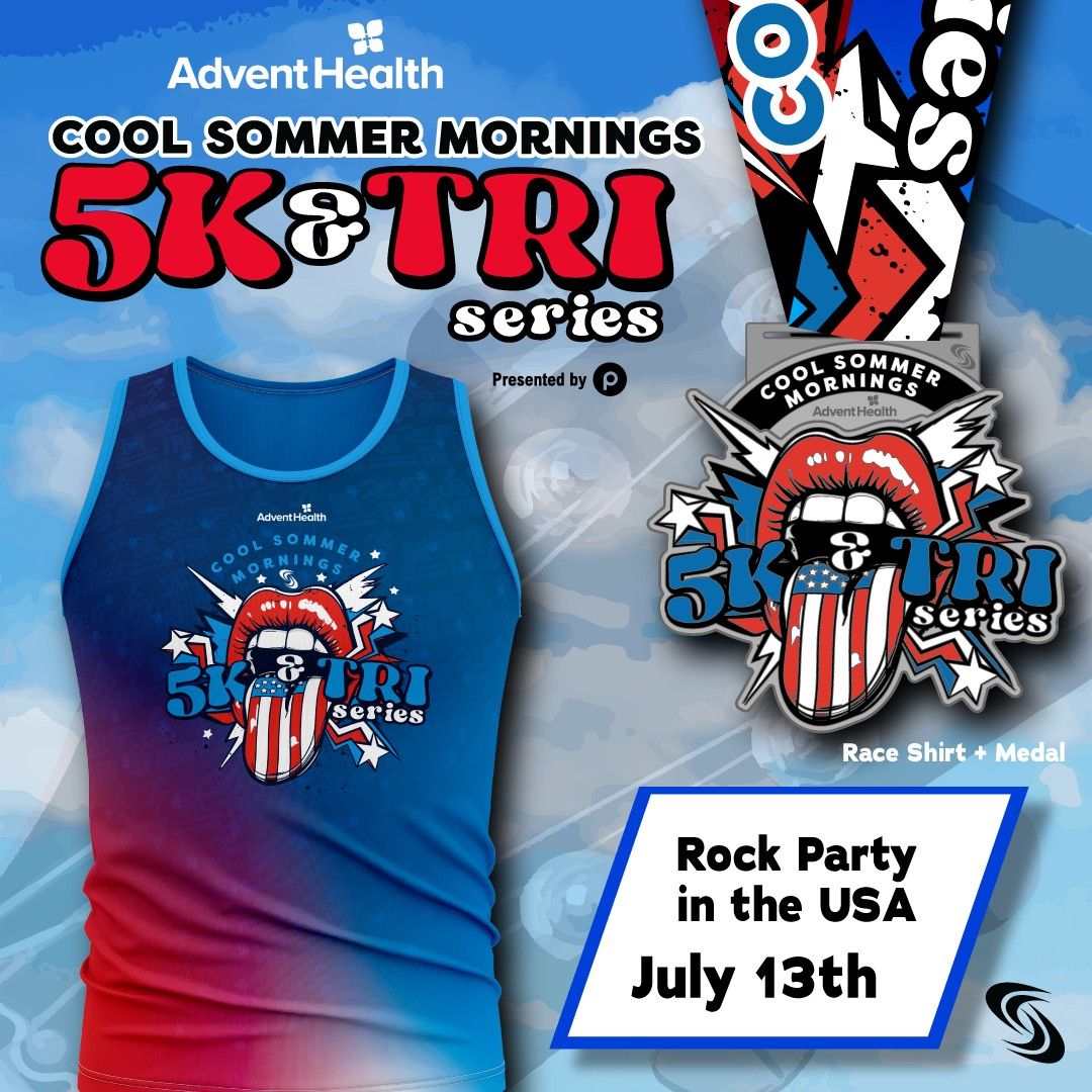 AdventHealth Cool Sommer Mornings Triathlon-Duathlon-5K Series #2 - 1940's