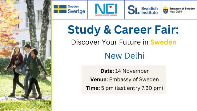 Study and Career in Sweden Fair New Delhi