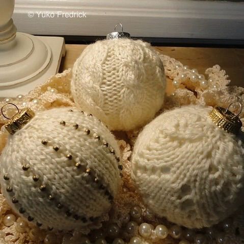 Knit Ornament Cozy