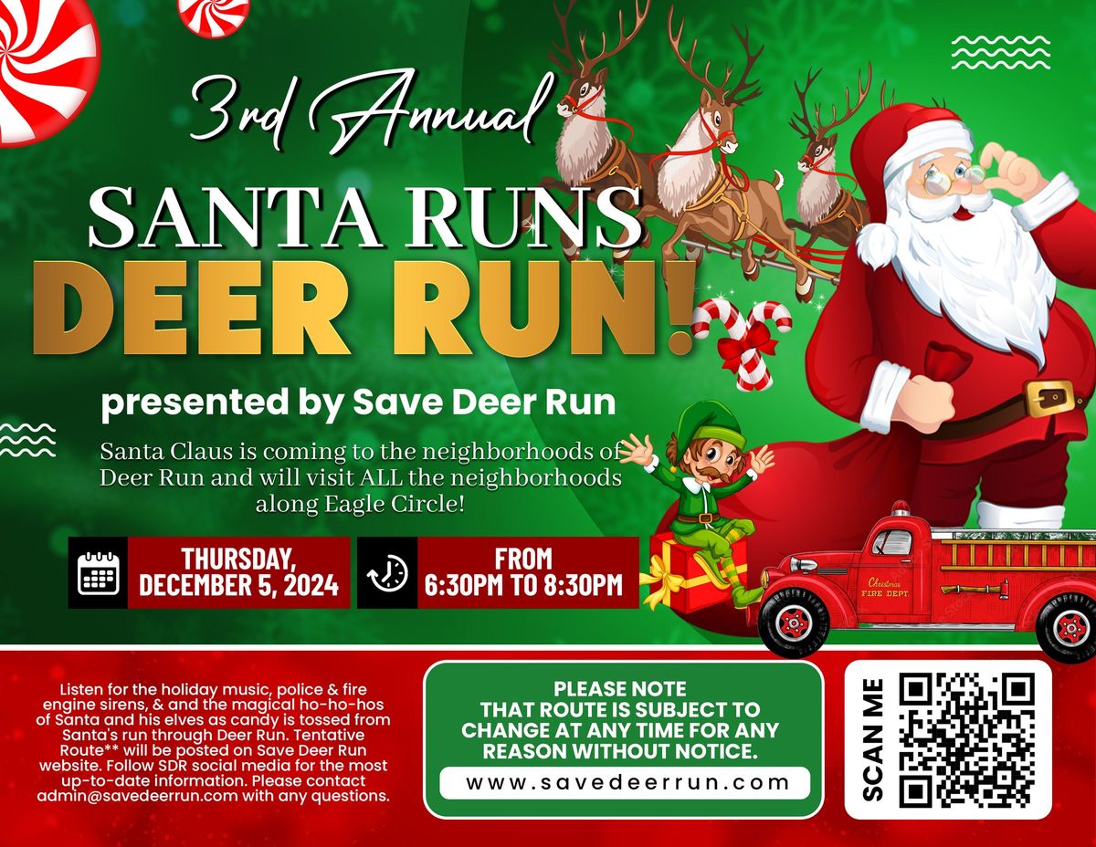 Santa Runs Deer Run