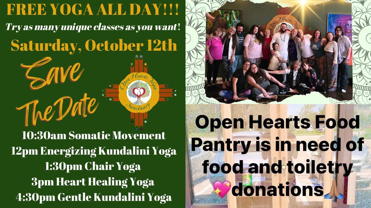 Free Yoga Food Drive & Blood Pressure Clinic