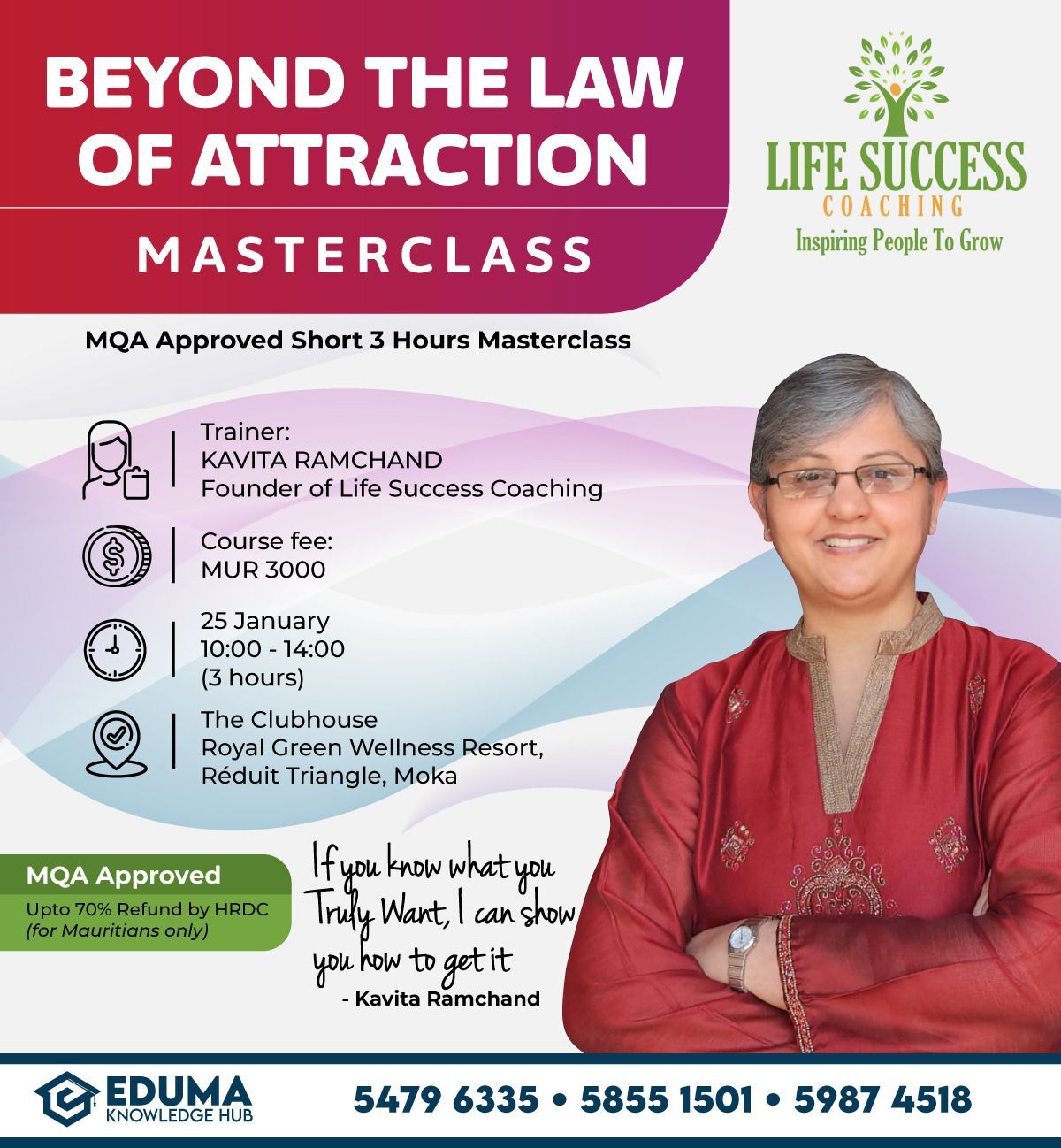 Life Transformational Masterclass Live in Mauritius!