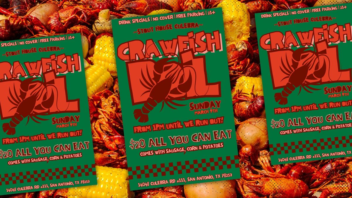  CRAWFISH BOIL @ STOUT HOUSE CULEBRA