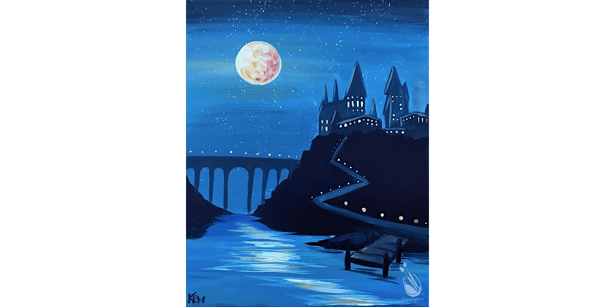 Cozy Moonlit Castle Night - Paint and Sip in San Antonio | Classpop!\u2122