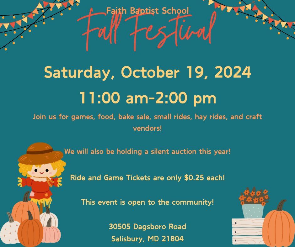 Faith Baptist School Fall Festival