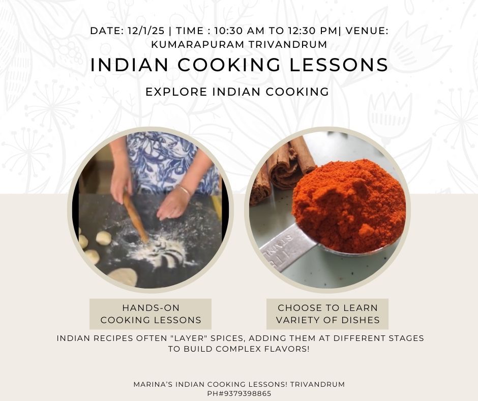 Indian Cooking Lessons in Trivandrum