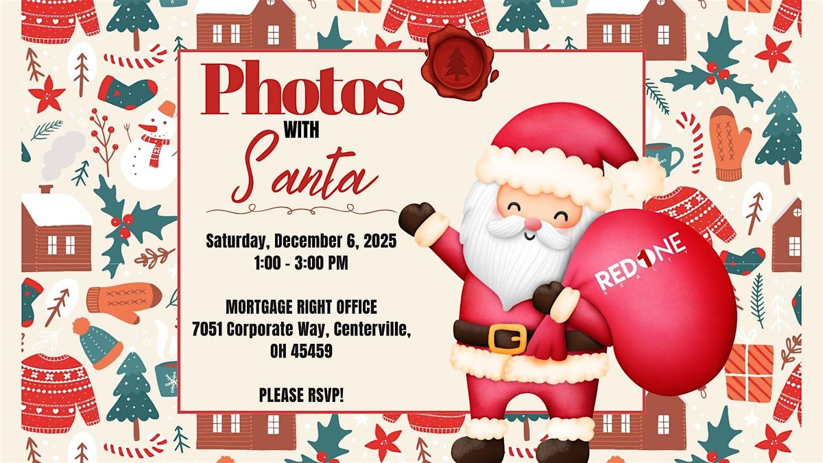 Red 1 Realty Photos with Santa