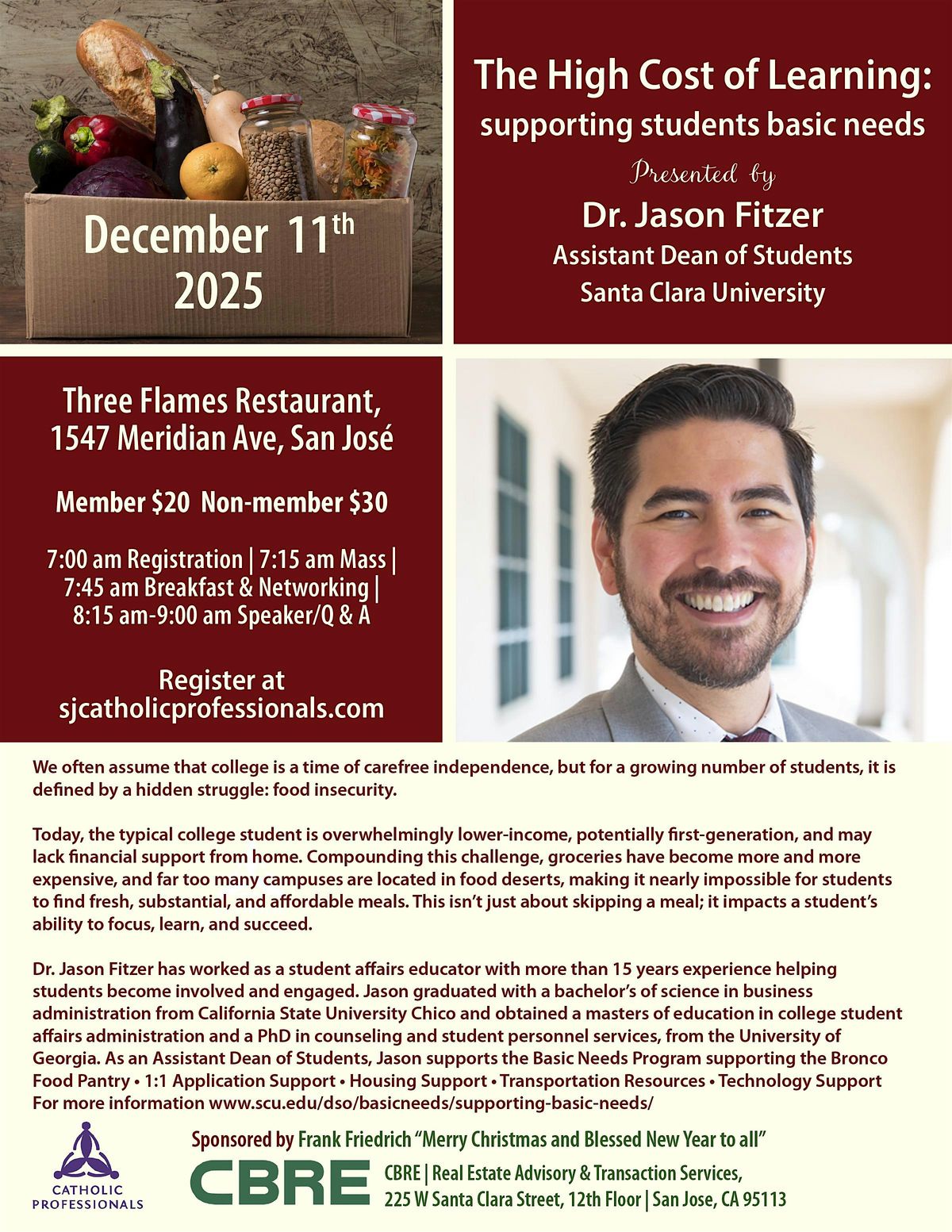 The High Cost of Learning: supporting students basic needs