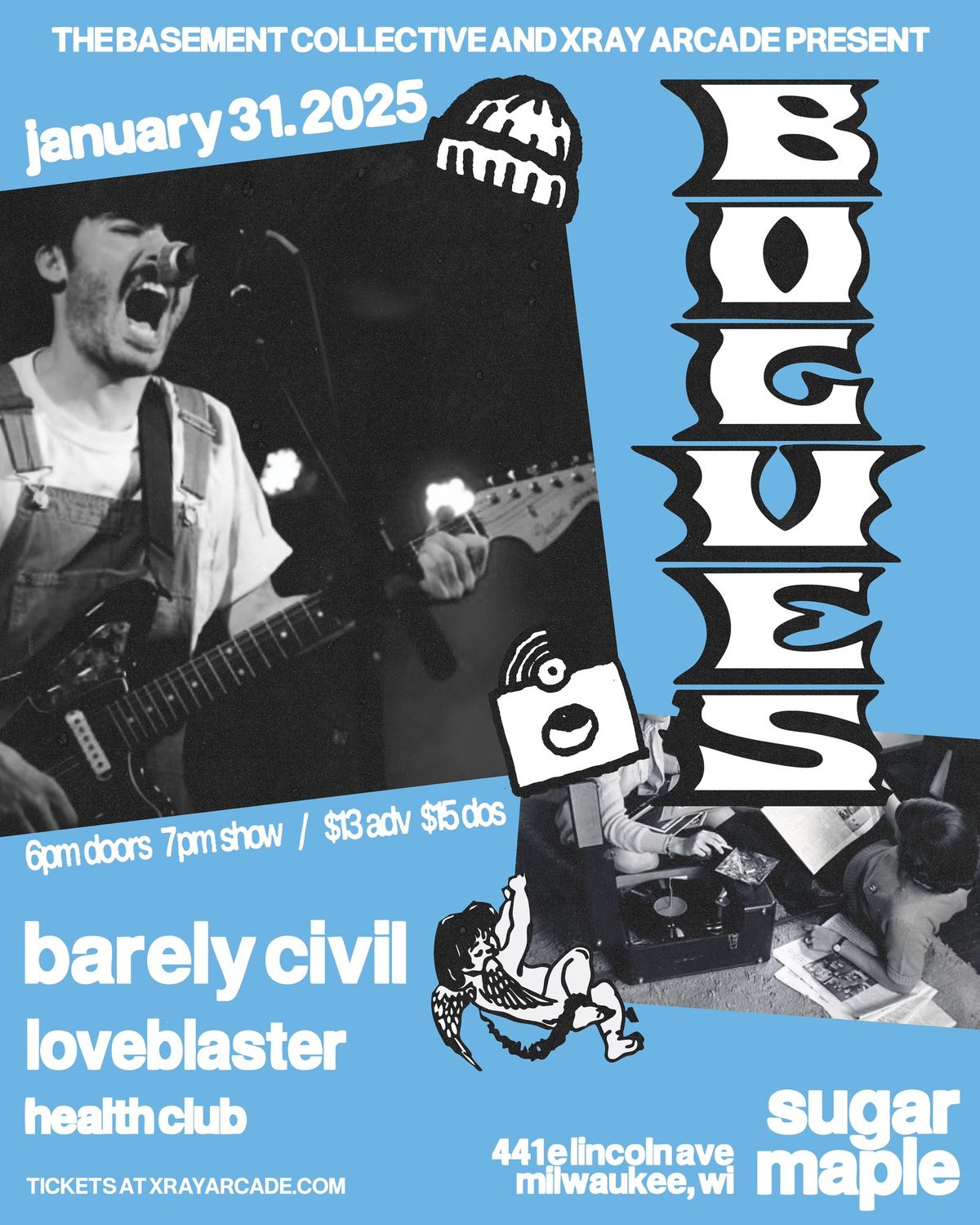 BOGUES \/ BARELY CIVIL \/ LOVEBLASTER \/ HEALTH CLUB @ THE SUGAR MAPLE