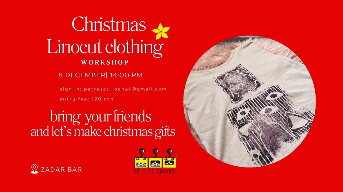 Linocut Workshop - Make your clothes