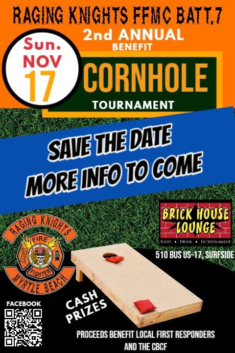 RKFFMC 2nd Annual Benefit Cornhole Tournament 