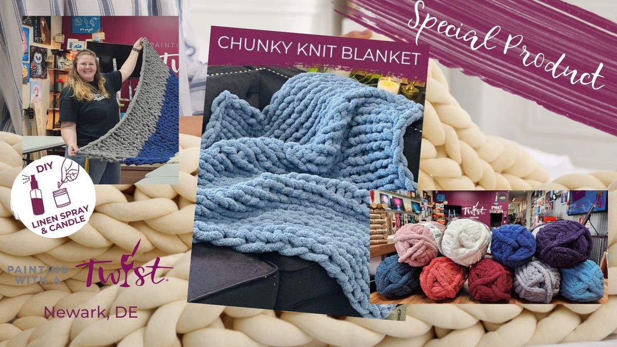 Knit & Sip: Chunky Knit Blanket Workshop