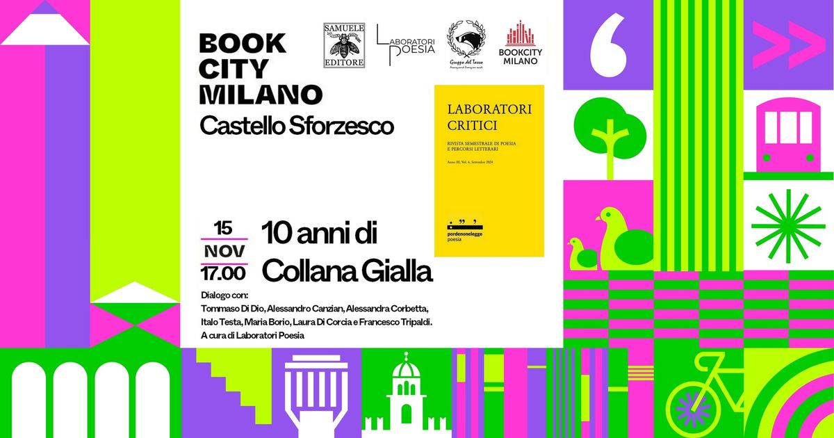 Bookcity Milano 2024: 10 anni di Collana Gialla