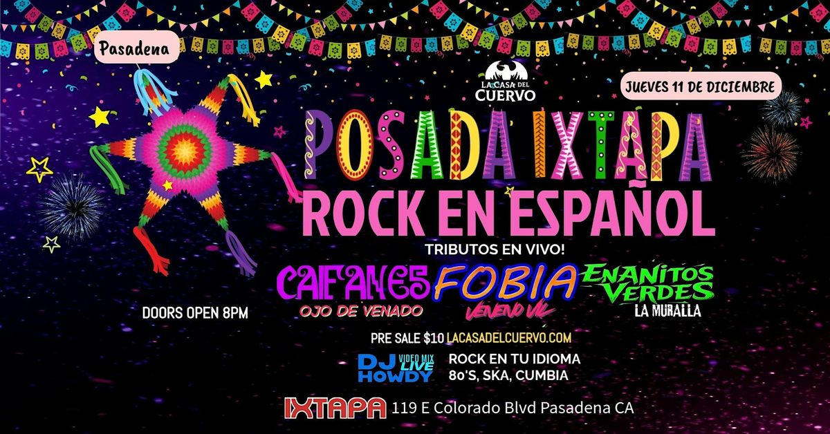 Posada Caifanes, Fobia, Enanitos Verdes. Live Tributes In Pasdena