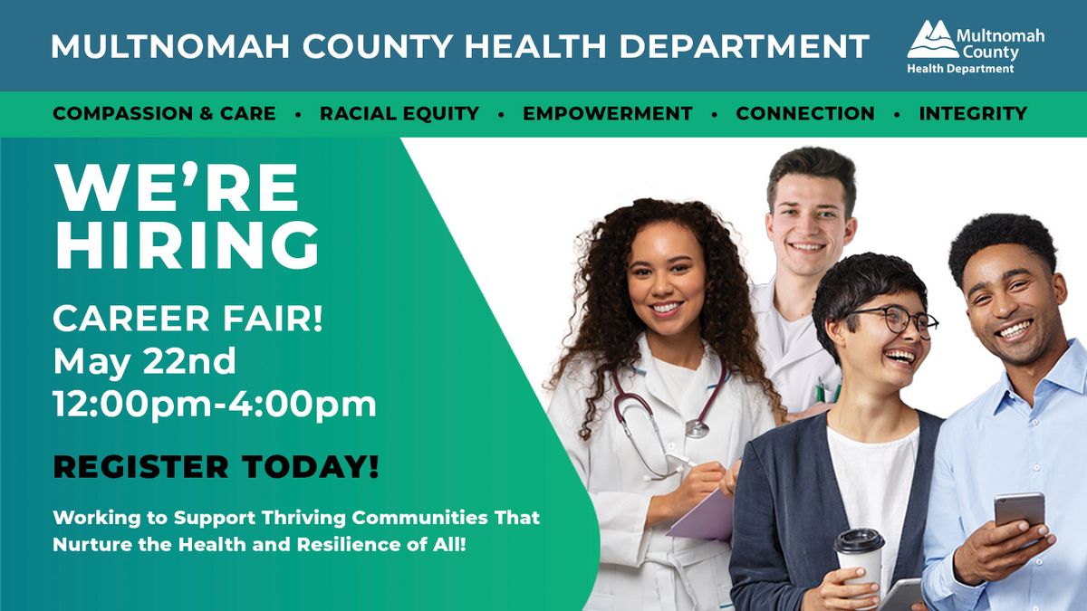 Multnomah County Health Department Career Fair